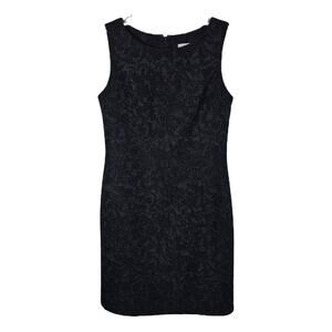 Coldwater Creek Dress Sz 10 Quiet Luxury Minimalist Parisian Chic Black Sheath